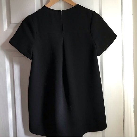 𝅺women’s Madewell cap sleeve shirt.  Black, size XS. - Picture 2 of 4